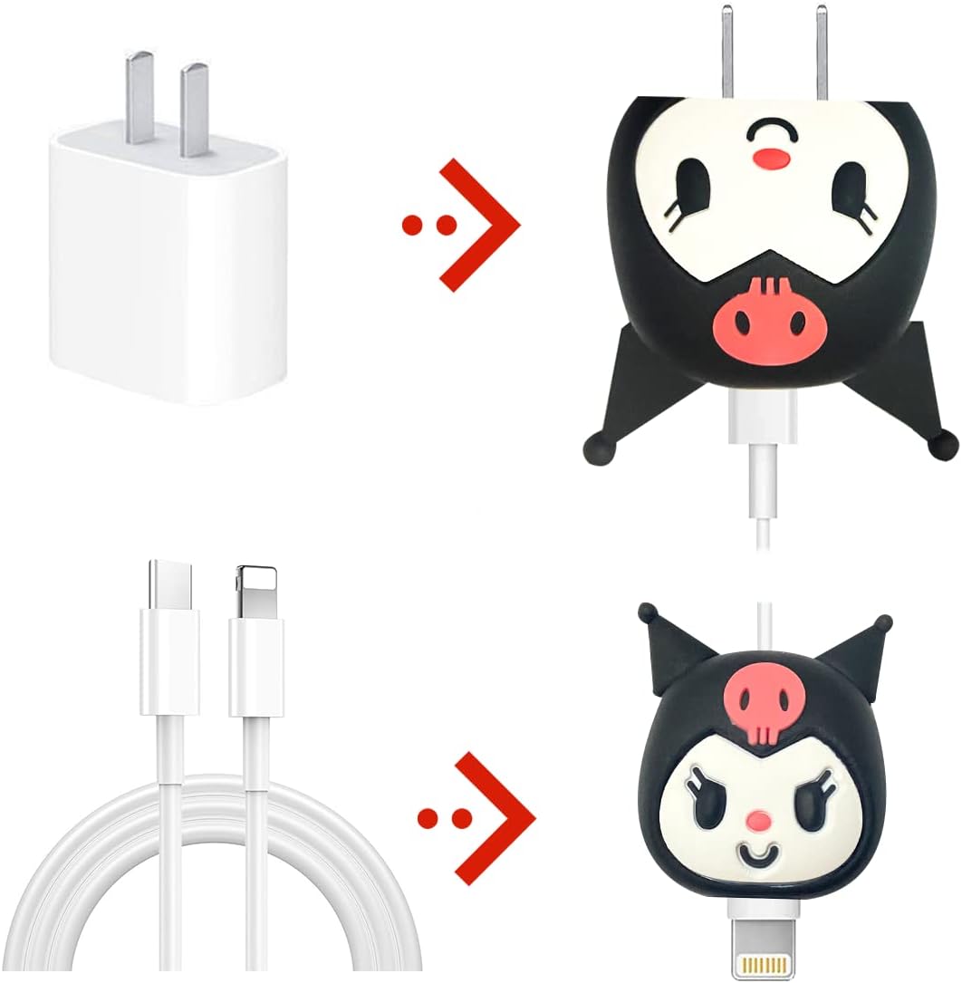 محافظ کابل شارژر عروسکی ایفون 15 وات سلیکونی اورجینال با گارانتی - iPhone Doll Cable Protector 15W Silicon Original - نمای نزدیک
