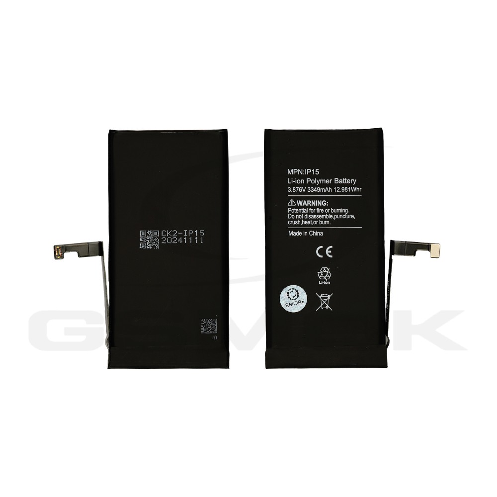باتری ایفون پانزده  اورجینال با گارانتی ظرفیت 3349 mAh - iPhone 15 Battery Original - نمای کلی
