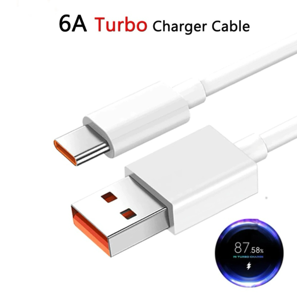 کابل شارژ شیائومی توربو ۶ آمپر سوپر فست شارژ – Xiaomi Turbo 6A Super Fast Charge Cable Original