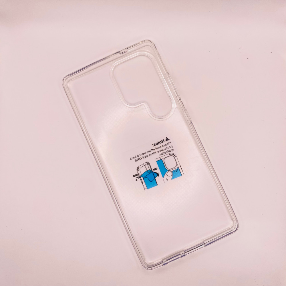 قاب شفاف ساده سامسونگ S25 اولترا | کاور شیشه‌ای Galaxy S25 Ultra | ضد زردشدگی - نمای نزدیک