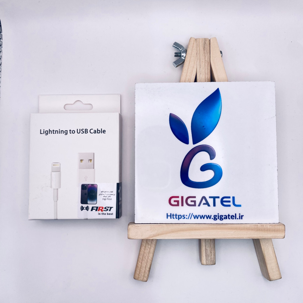 کابل USB اورجینال آیفون | کابل شارژ لایتنینگ به USB | انتقال اطلاعات | گارانتی اصالت - نمای کلی