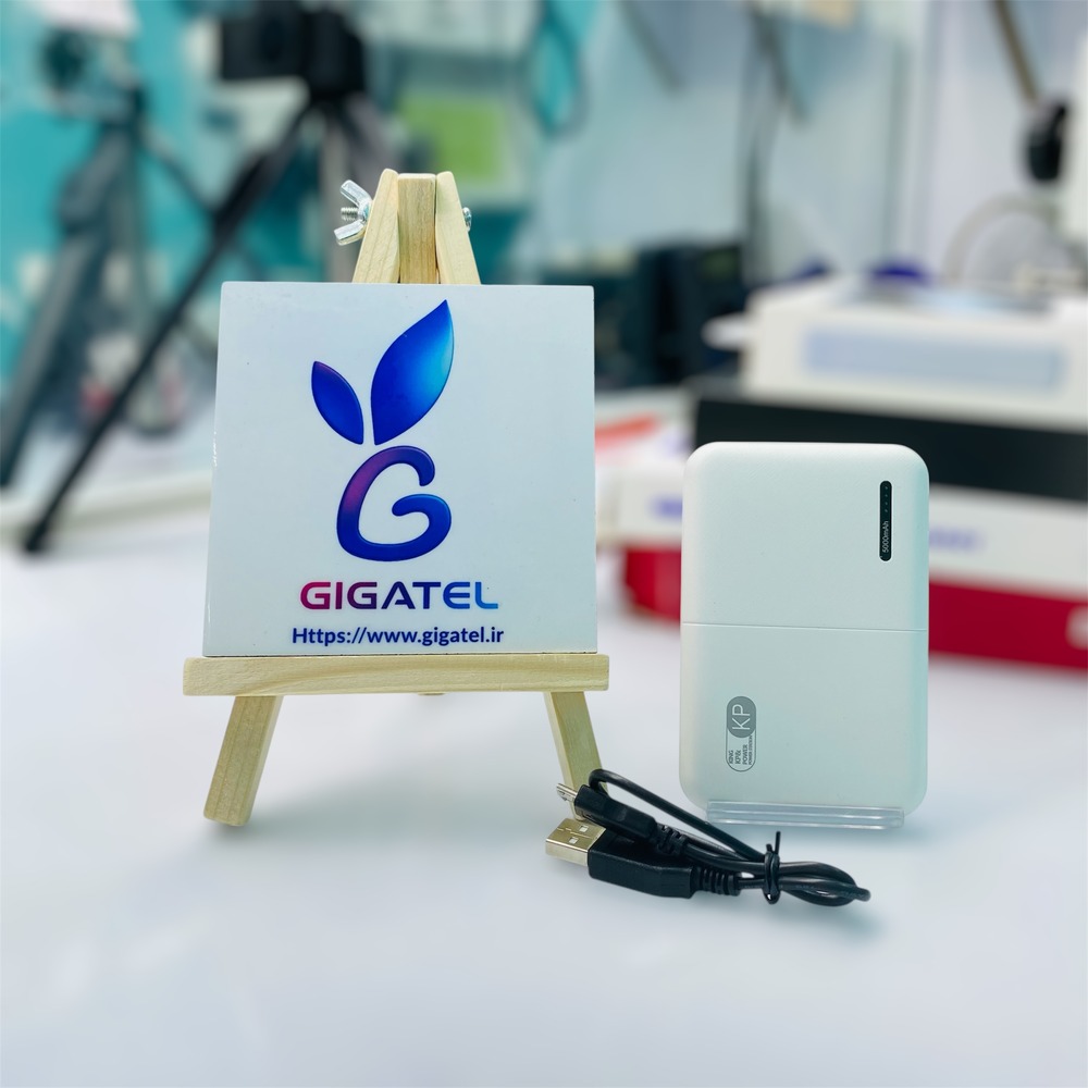 پاوربانک 5000 میلی‌آمپر مدل KP با گارانتی 6 ماهه - Mini Power Bank 5000mAh قابل حمل در جیب - نمای کلی