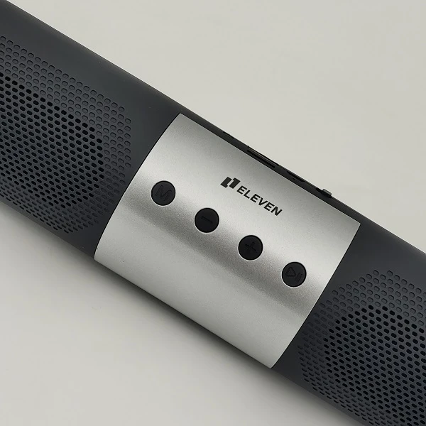 اسپیکر الون eleven مدل PS105 | طراحی بلند و باریک ۳۸cm | بدنه جیر | بلوتوث ۵ | کیفیت استریو عالی - نمای بسته بندی