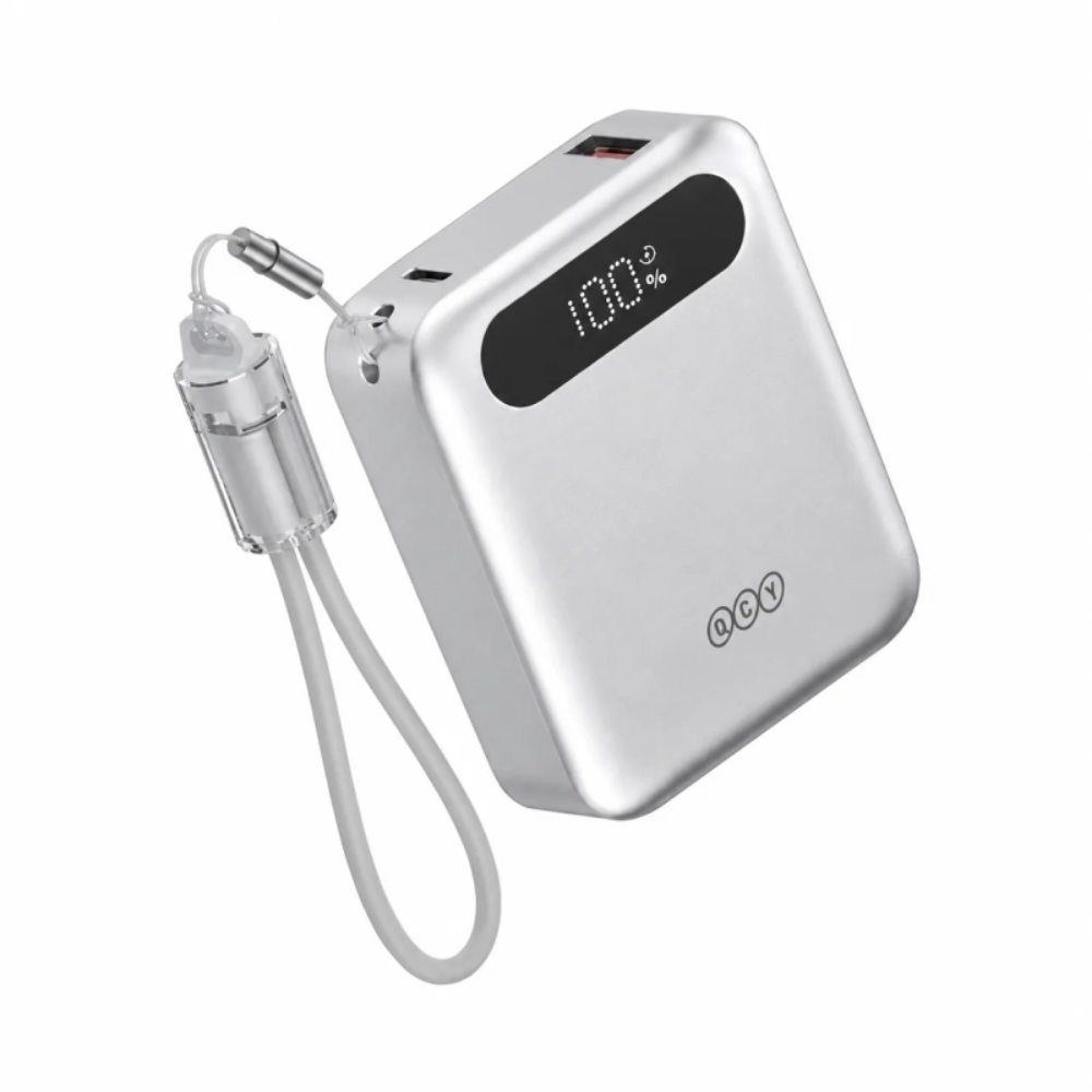 پاوربانک QCY PB10D ظرفیت 10000mAh | توان 22.5W و شارژ سریع-نمای سوم