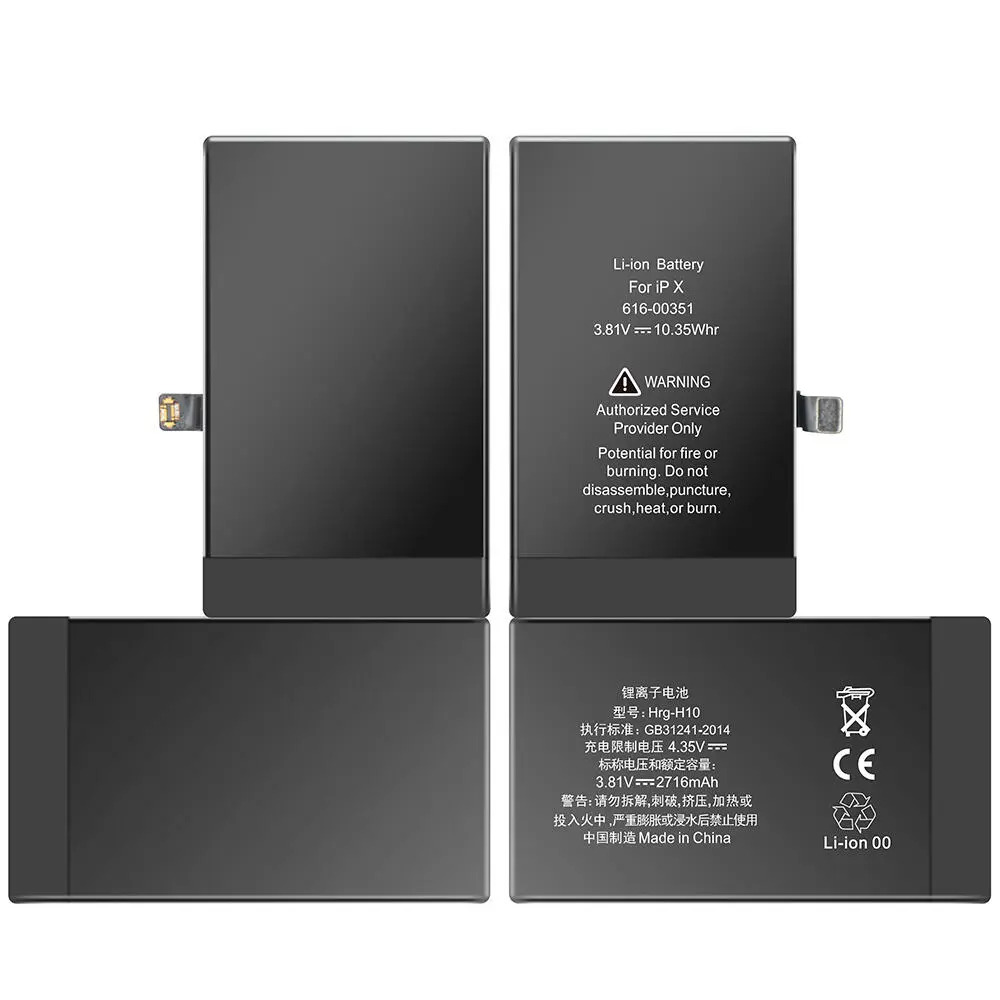 باتری ایفون ایکس اورجینال با گارانتی ظرفیت 2716 mAh - iPhone X Battery Original - نمای بسته بندی